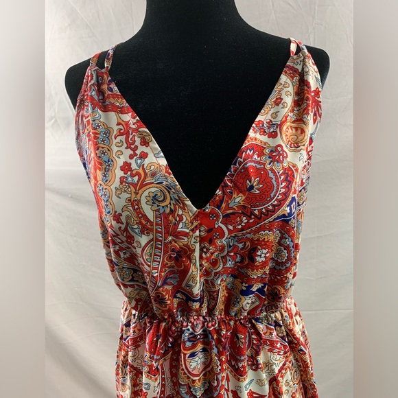 Paisley Print Ruffle Hem Dress - Picture 8 of 8